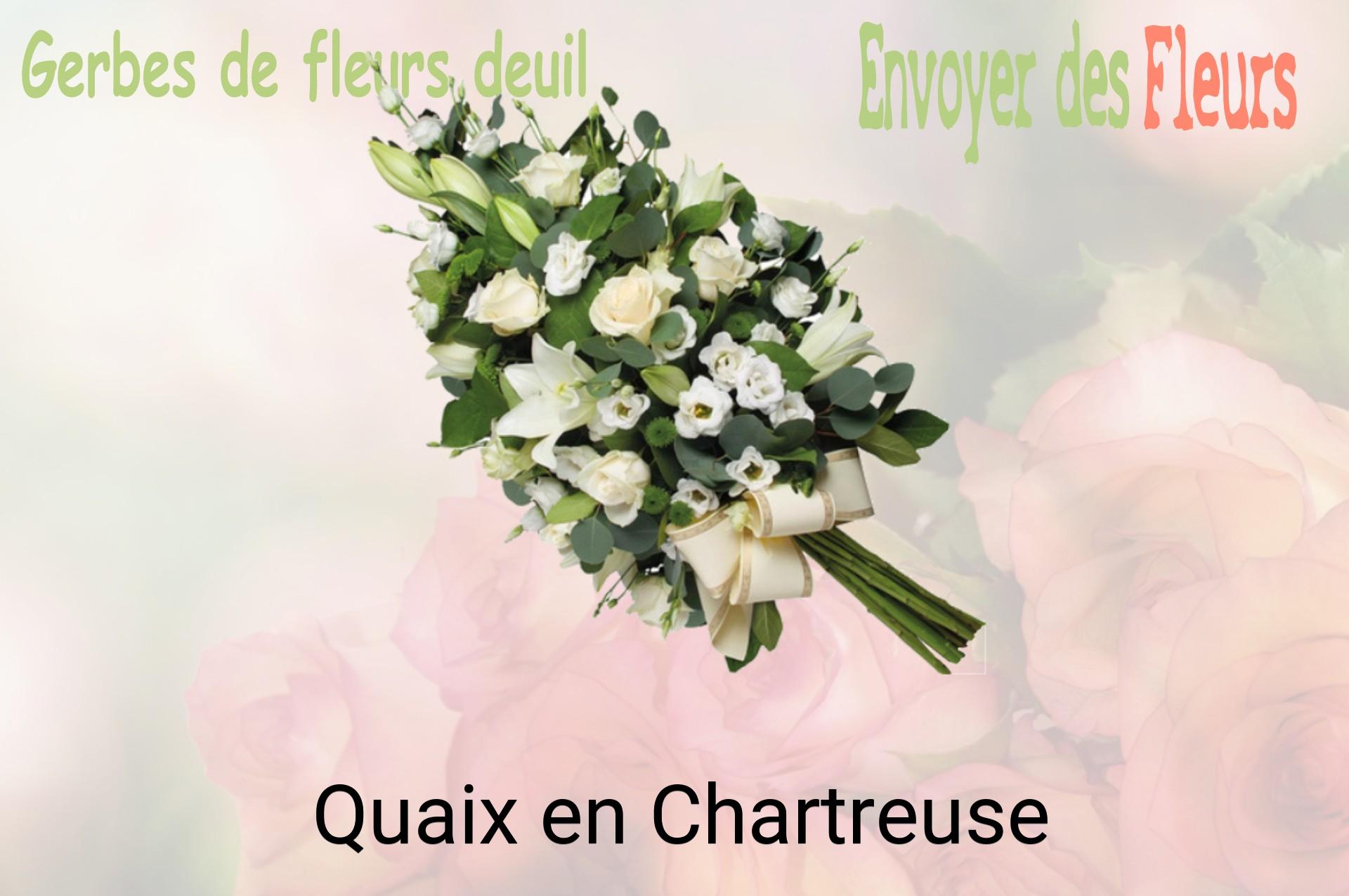 Gerbe de fleurs de deuil livrée à Quaix-en-Chartreuse